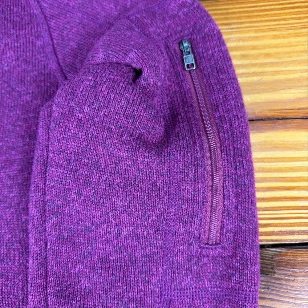 Women’s Patagonia Better Sweater 1/4 Zip Pullover Fleece Jacket Small Merlot